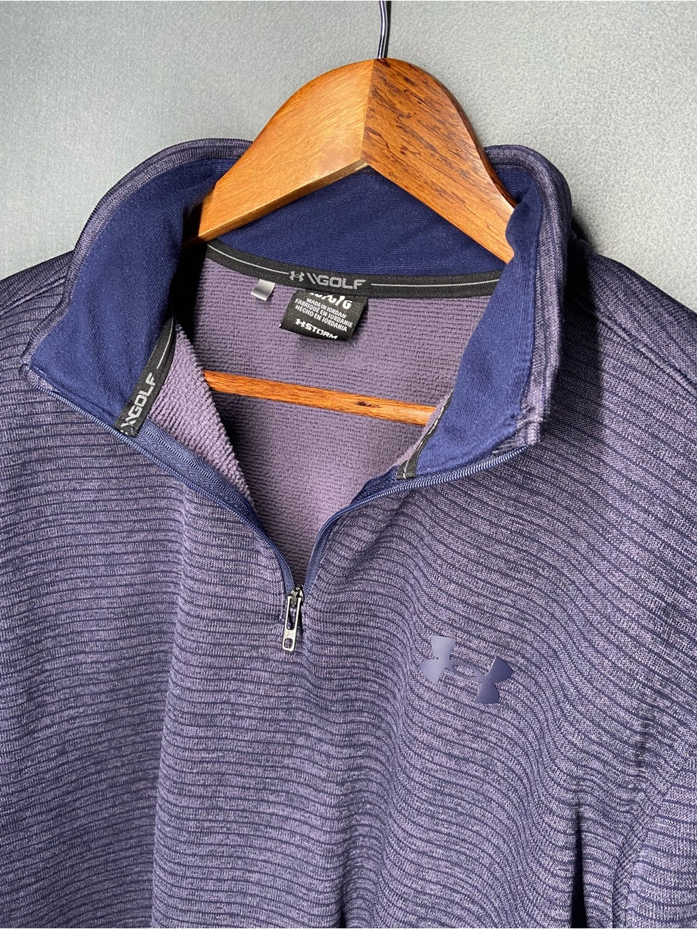 Under Armour Men’s Dark Navy Quarter-Zip Golf Pullover